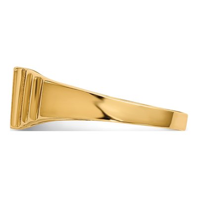 14K Yellow Gold Baby Signet Ring – view 4