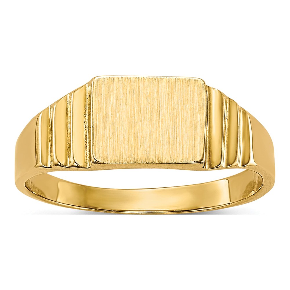 14K Yellow Gold Baby Signet Ring