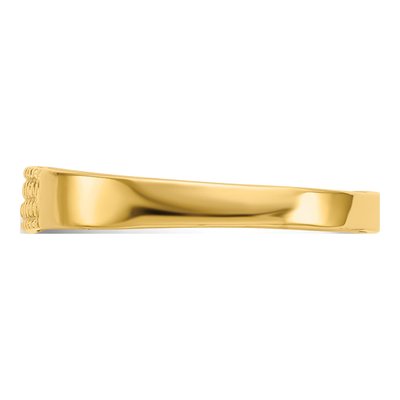 14K Yellow Gold Kids' Signet Ring – view 5