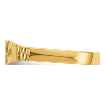 14K Yellow Gold Baby Square Signet Ring – view 5