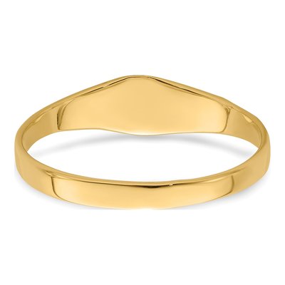 14K Yellow Gold Baby Square Signet Ring – view 7
