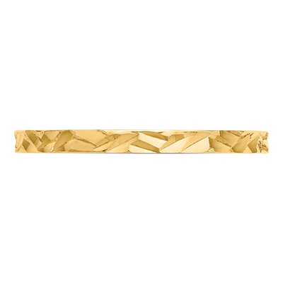 14K Yellow Gold Zig-Zag Baby Ring – view 5