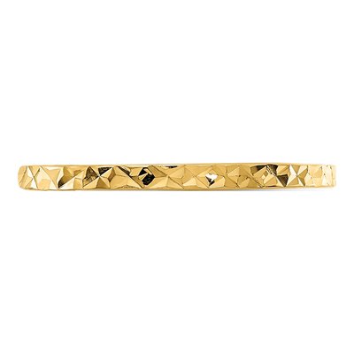 14K Yellow Gold Zig-Zag Baby Ring – view 6
