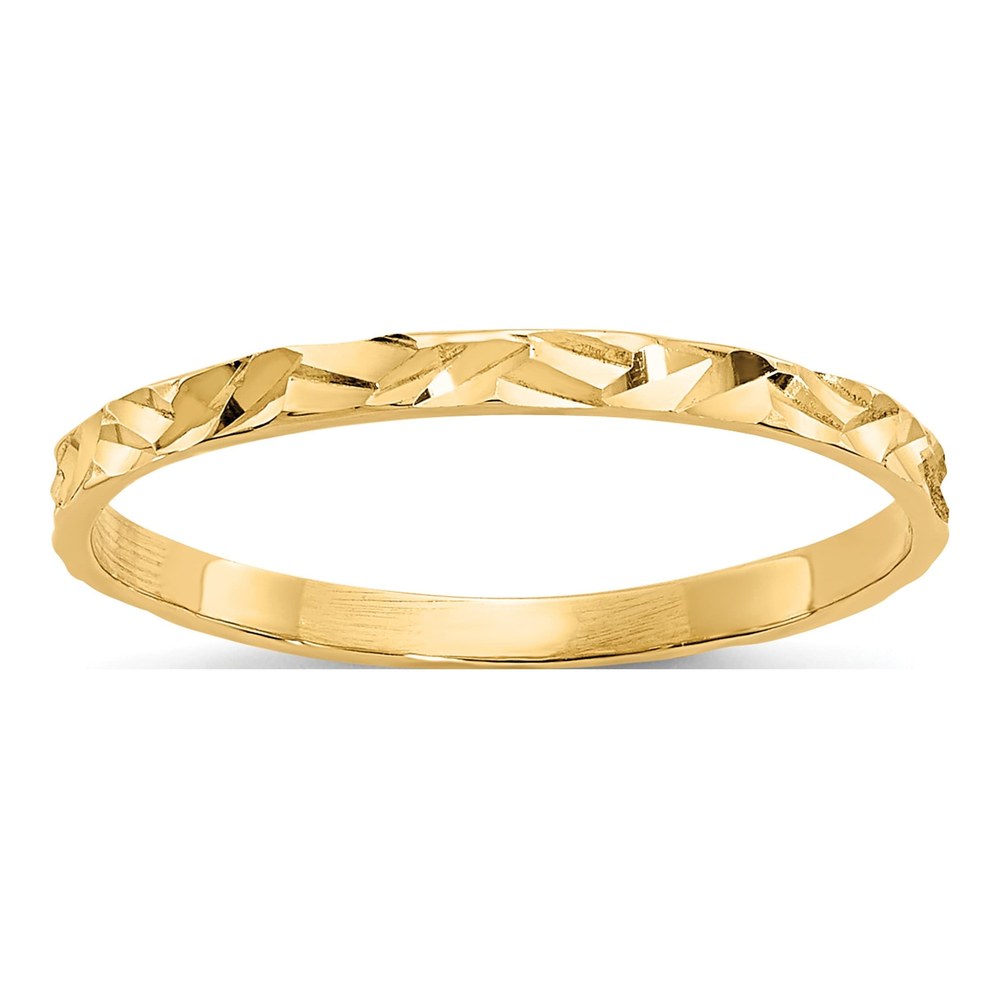 14K Yellow Gold Zig-Zag Baby Ring