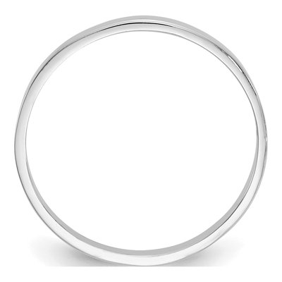 14K White Gold 1.3mm Baby Band – view 2