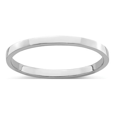 14K White Gold 1.3mm Baby Band