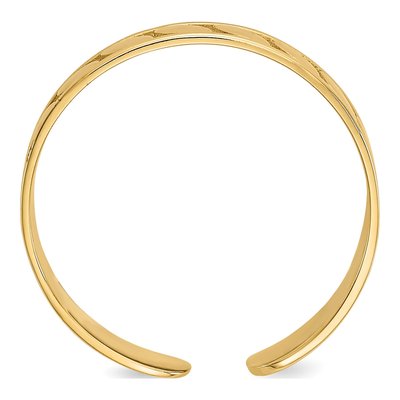14K Yellow Gold Leaf Toe Ring – view 3