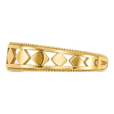 14K Yellow Gold Diamond-Shape Toe Ring – view 5