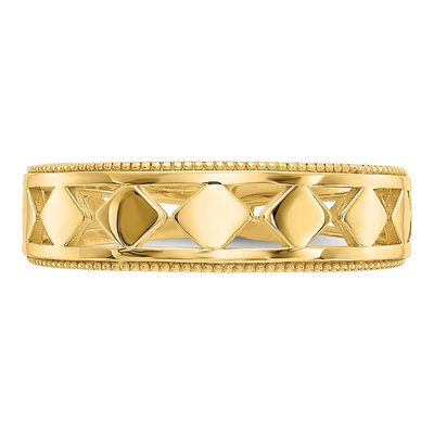 14K Yellow Gold Diamond-Shape Toe Ring – view 6