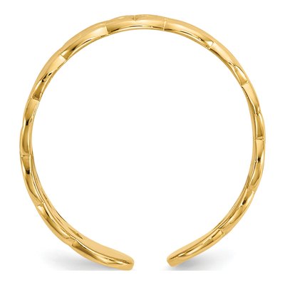14K Yellow Gold Celtic Knot Toe Ring – view 3