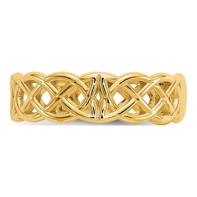14K Yellow Gold Celtic Knot Toe Ring – view 5