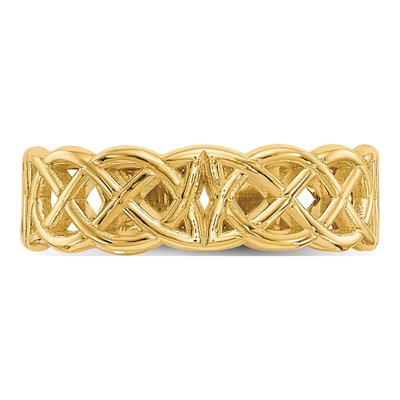 14K Yellow Gold Celtic Knot Toe Ring – view 6