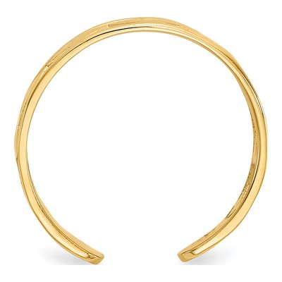 14K Yellow Gold Diamond Shapes Toe Ring – view 3