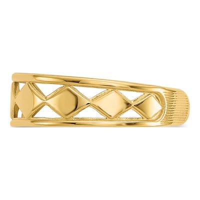 14K Yellow Gold Diamond Shapes Toe Ring – view 5