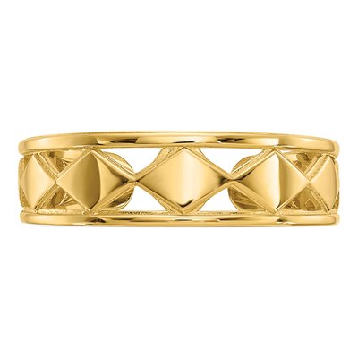 14K Yellow Gold Diamond Shapes Toe Ring – view 6