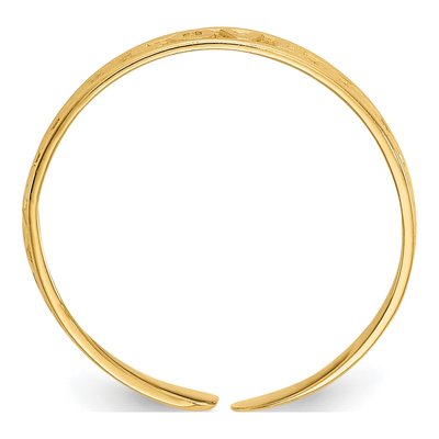 14K Yellow Gold LOVE Hearts Toe Ring – view 3