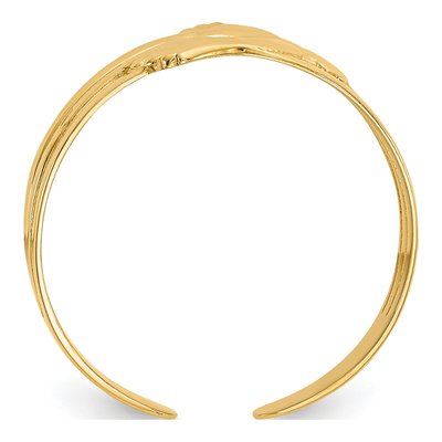 14K Yellow Gold Bare Feet Toe Ring – view 3