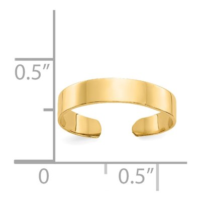 14K Yellow Gold Adjustable Toe Ring – view 4