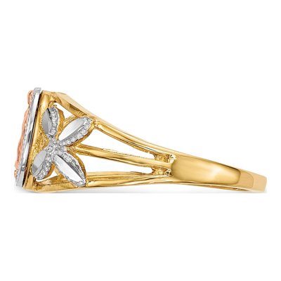14K Two-Tone Gold Our of Guadalupe Ring – view 3