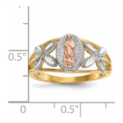 14K Two-Tone Gold Our of Guadalupe Ring – view 5