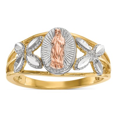 14K Two-Tone Gold Our of Guadalupe Ring