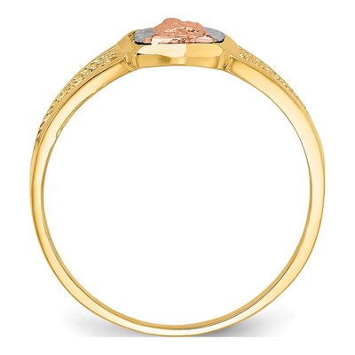 14K Two-Tone Gold Our of Guadalupe Ring – view 3