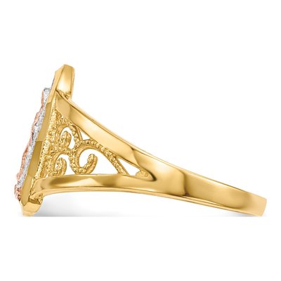 14K Two-Tone Gold Our of Guadalupe Ring – view 4