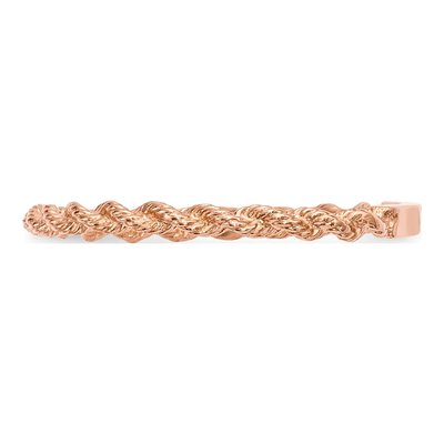 14K Rose Gold Twisted Rope Ring – view 3