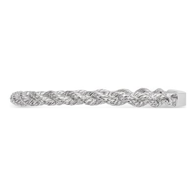 14K White Gold Twisted Rope Ring – view 3