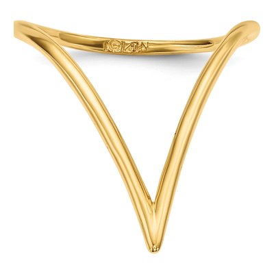 14K Yellow Gold Chevron Ring – view 4