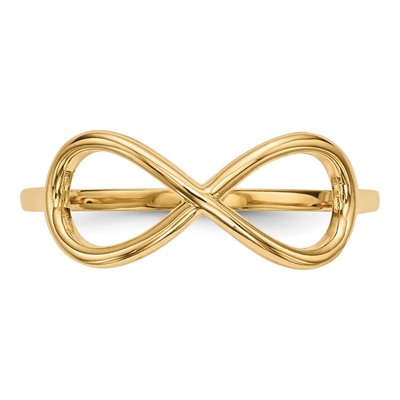 14K Yellow Gold Infinity Ring – view 4