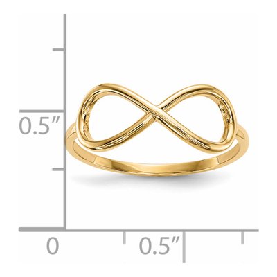 14K Yellow Gold Infinity Ring – view 5
