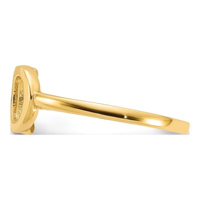 14K Yellow Gold X-O Ring – view 4