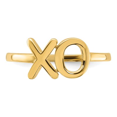 14K Yellow Gold X-O Ring – view 5