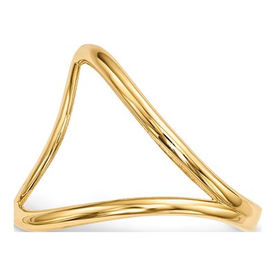 14K Yellow Gold Oval Ring – view 3