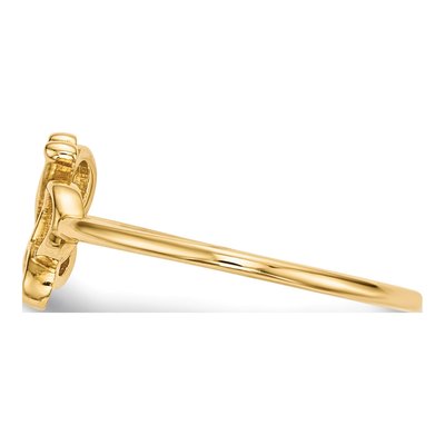 14K Yellow Gold Butterfly Ring – view 3