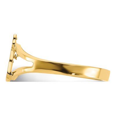 14K Yellow Gold Cat Ring – view 5