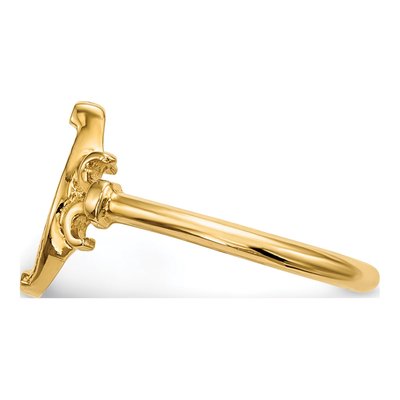 14K Yellow Gold Horseshoe Ring – view 4