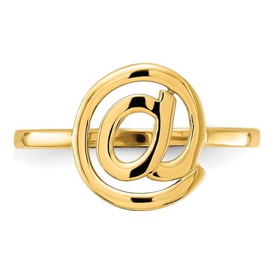 14K Yellow Gold @ Symbol Ring – view 5