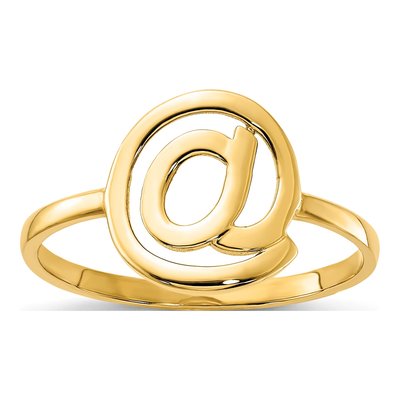 14K Yellow Gold @ Symbol Ring