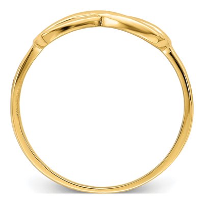 14K Yellow Gold Infinity Ring – view 3