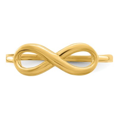 14K Yellow Gold Infinity Ring – view 6