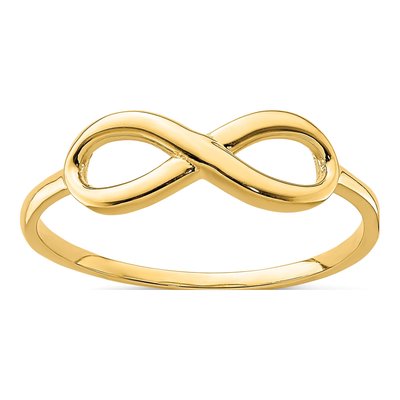 14K Yellow Gold Infinity Ring