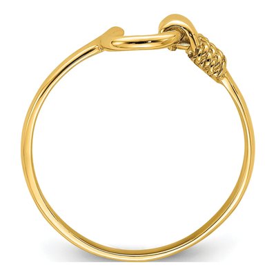 14K Yellow Gold Horseshoe Ring – view 3