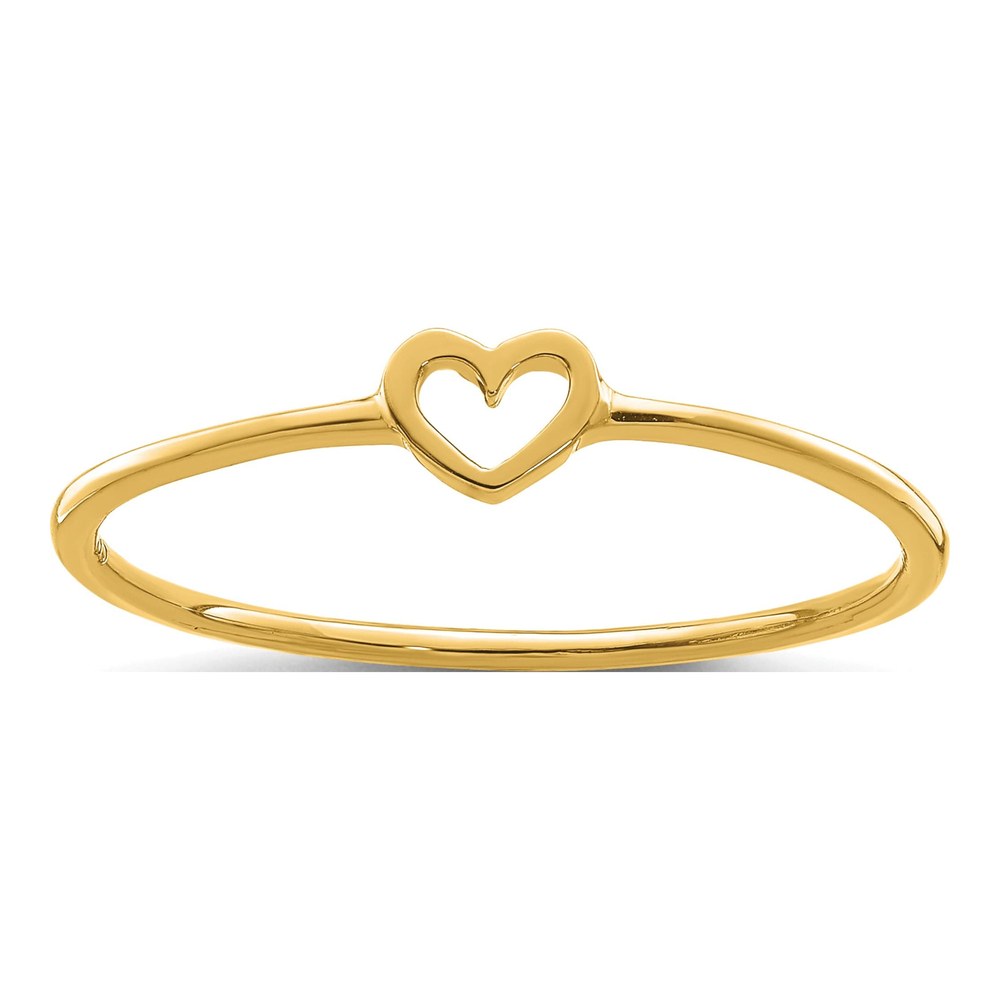 14K Yellow Gold Heart Ring