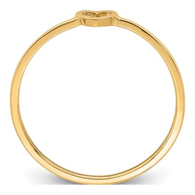 14K Rose Gold Heart Ring – view 2