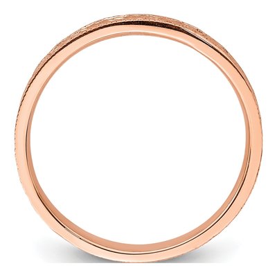 14K Rose Gold 2.48mm Floral Band – view 2