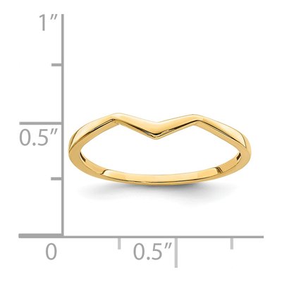 14K Yellow Gold Zig Zag Ring – view 4