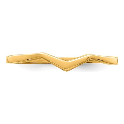 14K Yellow Gold Zig Zag Ring – view 5