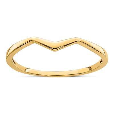 14K Yellow Gold Zig Zag Ring